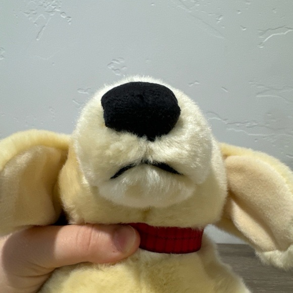 Gund 14” Cooper Yellow Labrador Dog 88947 Red Bow Laying stuffed plush toy lab - Picture 7 of 8